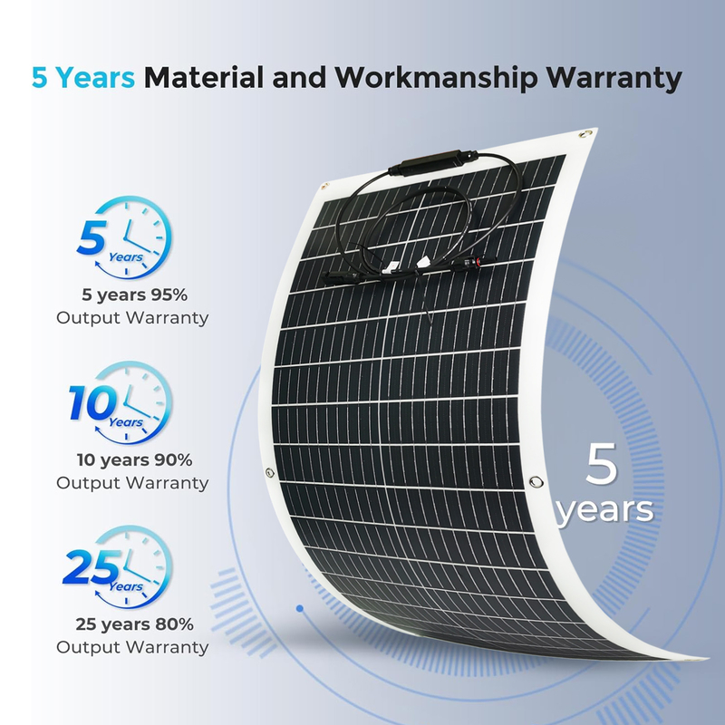 120W 유연 태양 전지 패널 12v 모노 배터리